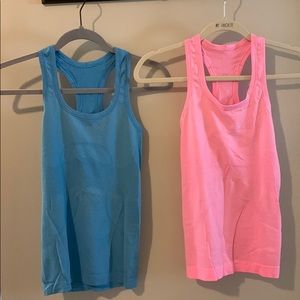 Two Lululemon Swiftly Tech Racerback Tank Tops 2.0